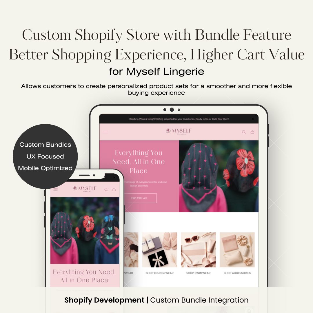 Custom Shopify Store with Bundle Feature to Drive Higher Cart Value
