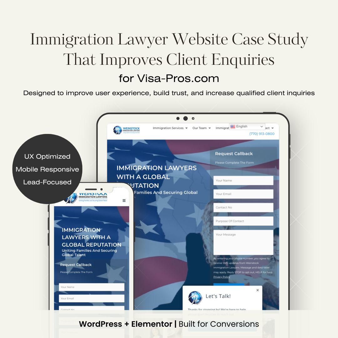 High-Converting Website for Immigration Lawyers